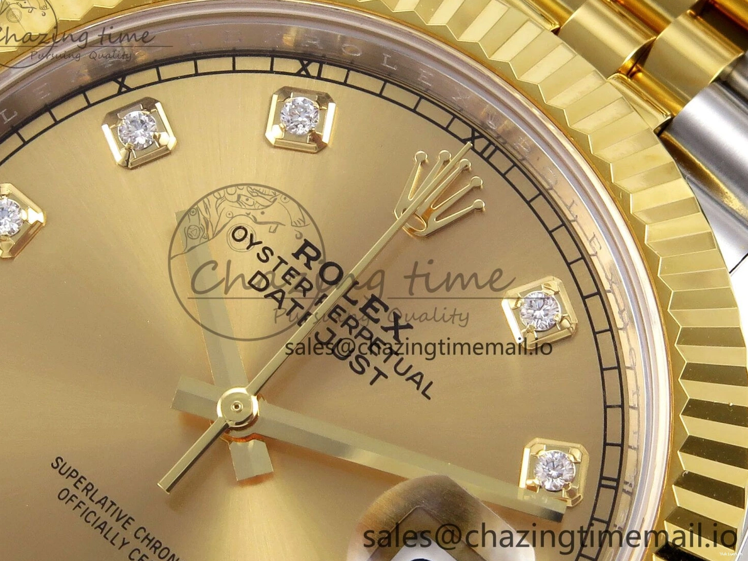904L Edition SS on SH3235 (Gain Best Dial ARF YG 1:1 Diamonds Bracelet Weight) YG Steel DateJust 41 Jubilee 0516